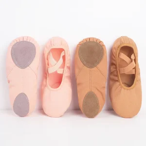 Elastic Canvas Ballet Dance Shoes Children Adult Indoor Soft Sole Dance Slippers