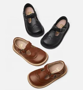 Elegant Design Flat Dress Shoes for Girls Oxford Mary Jane School Shoes for Toddler and Kids for Party Winter Summer Spring