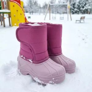 Elegant Designer TPR Custom Waterproof Warm Fur Children’s Snow Boots Kids Winter Boots for Girls Boys