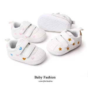 Embroidery Star Pattern Newborn 0-12 Months Baby Casual Shoe Baby Boy and Girl Sport Canvas Shoes