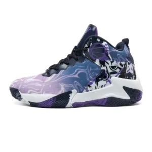 Extra Large Size Colorful Sporty Basketball Shoes Youth Comfort Mesh Upper Lace-Up Closure Rubber Outsole Trendy Large Numbers