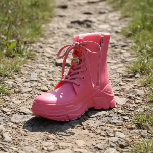 FSZ 28 Women’s Short Rain Boots Waterproof Slip on Ankle Rain Shoes Waterproof Ankle Rain Boots