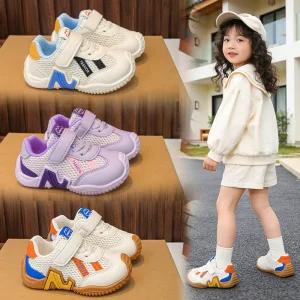 Factory Boys and Girls’ New Spring and Autumn Fashion Comfortable Children’s Sports Shoes Mesh Casual Shoes