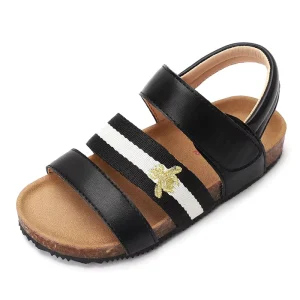 Factory Children’s Autumn Sandals Girl’s Cork Bottom Thick Flat Beach Shoes Leisure Summer Design