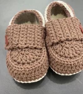 Factory Custom Logo Soft Sole Hand-Woven Knitted Baby Shoes 0-6 Month Comfortable Walking Gear for Boys and Girls