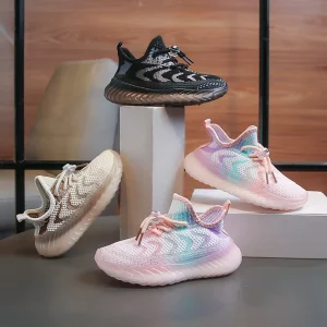 Factory Customized Breathable Children’s Casual Walking Shoes Light Weight Women’s Fashion Sneakers