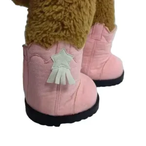 Factory Customized Teddy Bear Plush Toy Shoes Boots ISO9001 ASTM F963 EN71 Certified Leather Unisex Kids 0 7 Customizable Colors