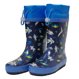 Factory Customized with Collar 100% Waterproof Rubber Rain Boots for Children