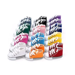 Factory Direct BJD 7.5 CM Doll Shoes Classic Sneakers Yellow Lace Spotted Canvas Casual Shoes Doll Shoes