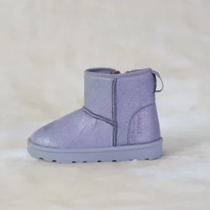 Factory Direct Children’s Winter Warm Soft Comfortable PU Snow Boots With Zipper for Kids and Toddlers