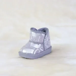 Factory Direct High Quality Children’s Winter Warm Soft Comfortable Grey Suede Snow Boots for Kids and Toddlers