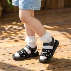 Factory Direct Kids Sparkle Sandals Soft Sole Anti Slip MOQ 1800