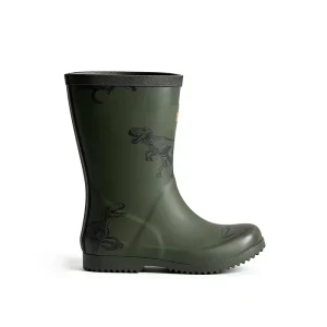 Factory Direct Mid Calf Anti Slip Waterproof Kids Rubber Upper Cotton Lining All Seasons Rain Boots