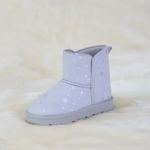 Factory Direct New Arrival Children’s Winter Warm Soft Comfortable PU Snow Boots Print Star for Kids and Toddlers