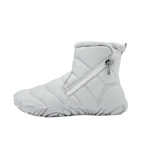 Factory Direct Sale Children Toe Snow Shoes Waterproof Anti-Slippery Warm Plush Barefoot Winter Boots Rubber Outsole for Kids