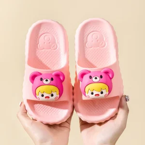 Factory Direct Sales Cute Cartoon Children’s Slippers Indoor Non slip Fashion Boys and Girls Word Summer Slippers