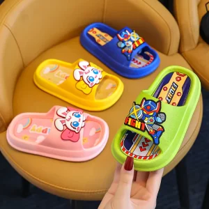 Factory Direct Sales Cute Cartoon Children’s Slippers Indoor Non slip Fashion Boys and Girls Word Summer Slippers