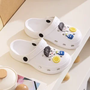 Factory Direct Summer Indoor Non Slip Cartoon House Slippers for Big Kids and Babies Sandals for Boys Girls
