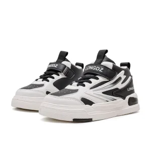 Factory Direct Supply Unisex Teenage High Cut Leather Kids Casual Shoes Anti-Odor Digital Printing Classic Design