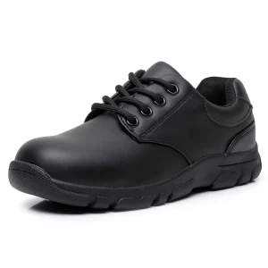 Factory Fashion Black Lightweight PU Upper Flat PU Leather Insole for Kids School Party