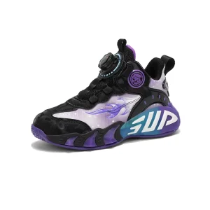 Factory Fashion Oem Odm Training Sport Running Flexible Resistance Competition Match Boy Girl Kids Basketball Shoes