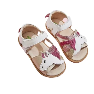 Factory Hi Girls Children Barefoot Sandals for Kids Slip-On Closure for 1-12 Years Old for Summer and Autumn
