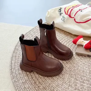 Factory High Quality Winter Ankle Boots Leather Formal Leather Boots Boots for KIDS