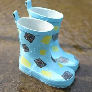 Factory Kid Rubber Boots in Rainy Day