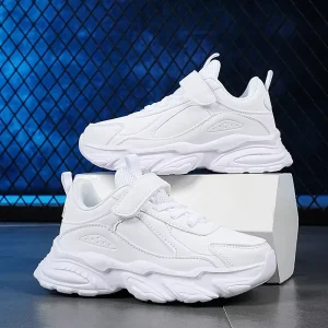 Factory Kids Child Customized Designer Casual Kids Sneakers White School Shoes for Children