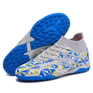 Factory Most Popular All Season Kids Soccer Football Boots, Training Cleats, PU Upper, TPR Midsole