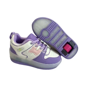 Factory Multifunctional Kick Roller Skate Sneaker Shoes With Two Wheels for Girls Boys Kids Toys