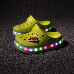 Factory New Design Fashion Shoes EVA Slides Sandal Led slippers for Kids