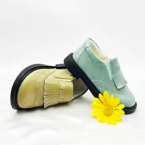 Factory Outlet Kids Leather Casual Shoes Genuine Leather Children’s Shoes with Cotton-Padded Feature
