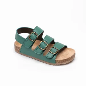 Factory Outlet Kids School Boy Sandals Summer Trendy Comfort HOOK&LOOP Closure Lightweight Flat PU Upper Cork Outsole