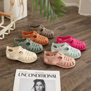 Factory Price High Quality Flats Soft Soles Good Material Waterproof Baby Sandals