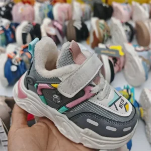 Factory Price Unisex Casual Breathable Multi-Season Thick Toddler Shoes Thickened with Fleece Baby Shoes for Autumn and Winter