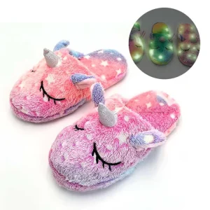 Factory Slippers Odm Custom unicorn Cushioning Slippers Light shine Oem Anti slip Manufacture Slippers