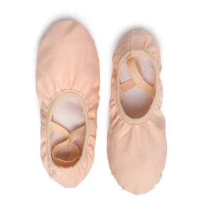 Factory Supply Canvas Ballet Shoes Split Sole Dance Slippers for Women Men & Kids for Sport Use