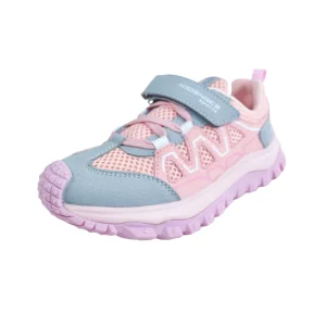 Factory Support Custom Anti Slip Kids Sport Sneaker Shoes Boys Girls Mesh Velcro Comfortable Walking Shoes with Casual Style