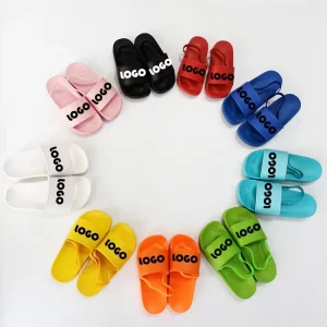 Factory Unisex Custom Design Summer Slides Sandals for Children Waterproof Pvc Open Toe Slippers