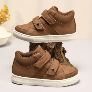 Fashion Breathable Lightweight Spring Unisex Casual Shoes Thick Sole Heightening Sneakers High Quality Hook Loop Closure Kids