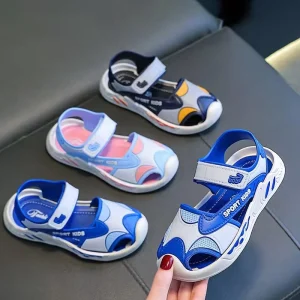 Fashion Casual Outdoors Beach Children’s Sandals Anti slippery Hard Wearing Comfortable Walking Shoes for Little Baby