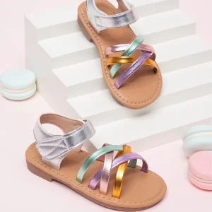 Fashion Casual Sunflower Children’s Beach Sandals Girls’ Flat Open Toe Beach Sandals Children’s Sandals for Girls