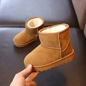Fashion Children Casual Shoes Girls Boys Cotton Snow Boots Warm Kids Boots Boy Winter Cotton Shoes Sneakers