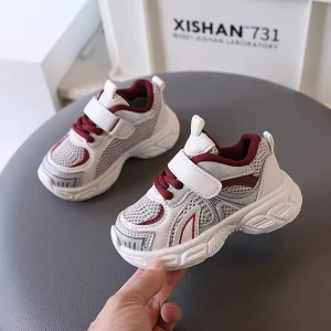 Fashion Children Shoes Unisex Toddler Boys Girls Sneaker Mesh Breathable Soft Platform Shoes Casual Kid Outdoor Sports Shoe