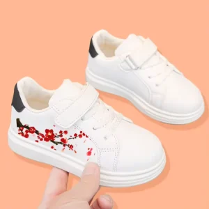 Fashion Children Shoes for Girls Non-Slip Casual Sports Lightweight Cool Kids Sneakers Flats Students Shoes