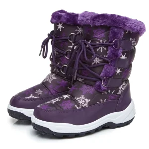 Fashion Children Warm Winter Shoes Kids Snow Boots Beautiful Girl’s Snow Boots