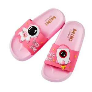Fashion Children’s Cartoon Cute Slippers Summer Astronauts New Indoor Bathroom Anti skid Cool Slippers at Home