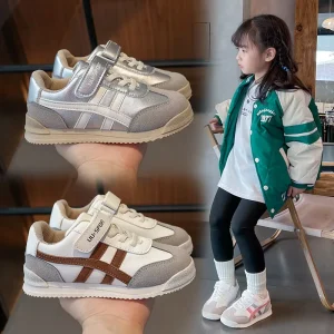 Fashion Children’s Casual Sports Shoes Spring Autumn New Breathable Boy’s Girl’s Light Board Shoes Trend Non Slip Outdoor