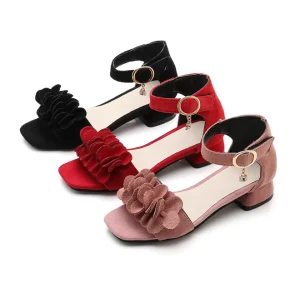 Fashion Children’s Princess Sandals Cinderella Crystal Shoes for Children Girls High Heels